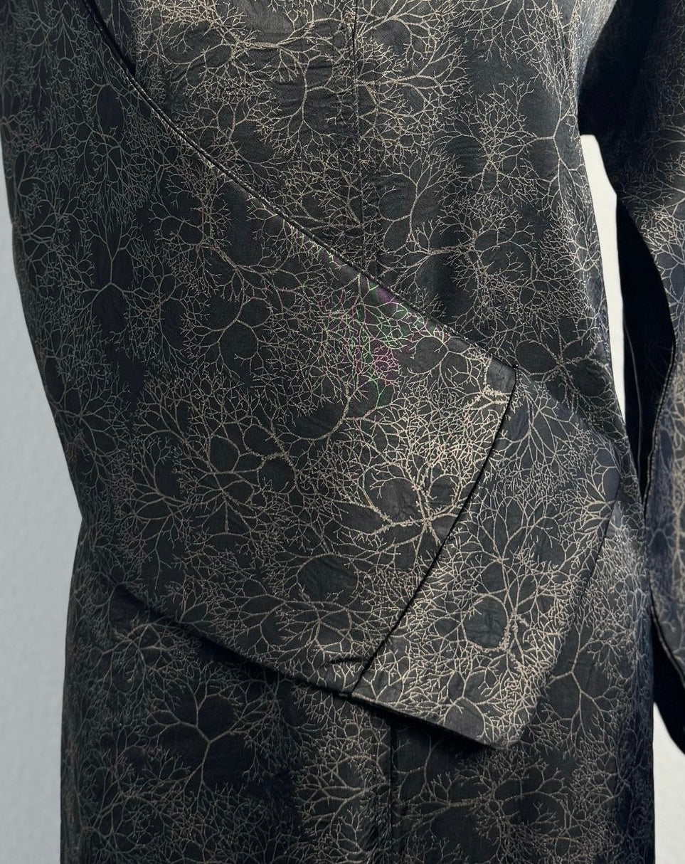 Abaya Dubai Luxe Noir satiné