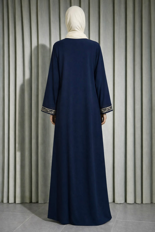 Abaya Dubai Luxe Bleu nuit
