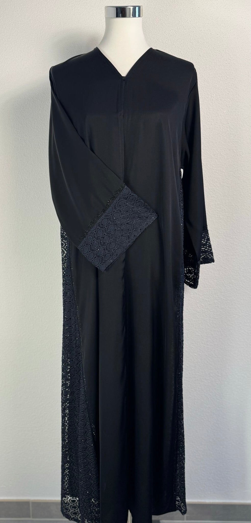 Abaya Dubai Luxe Noir brodée – photo 8