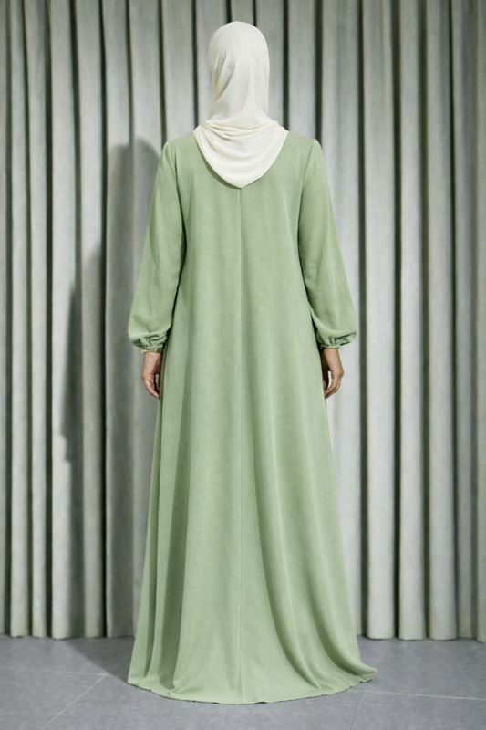 Robe Longue vert menthe