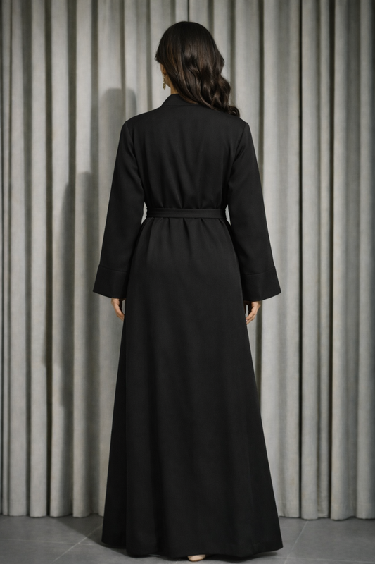 Kimono abaya noir