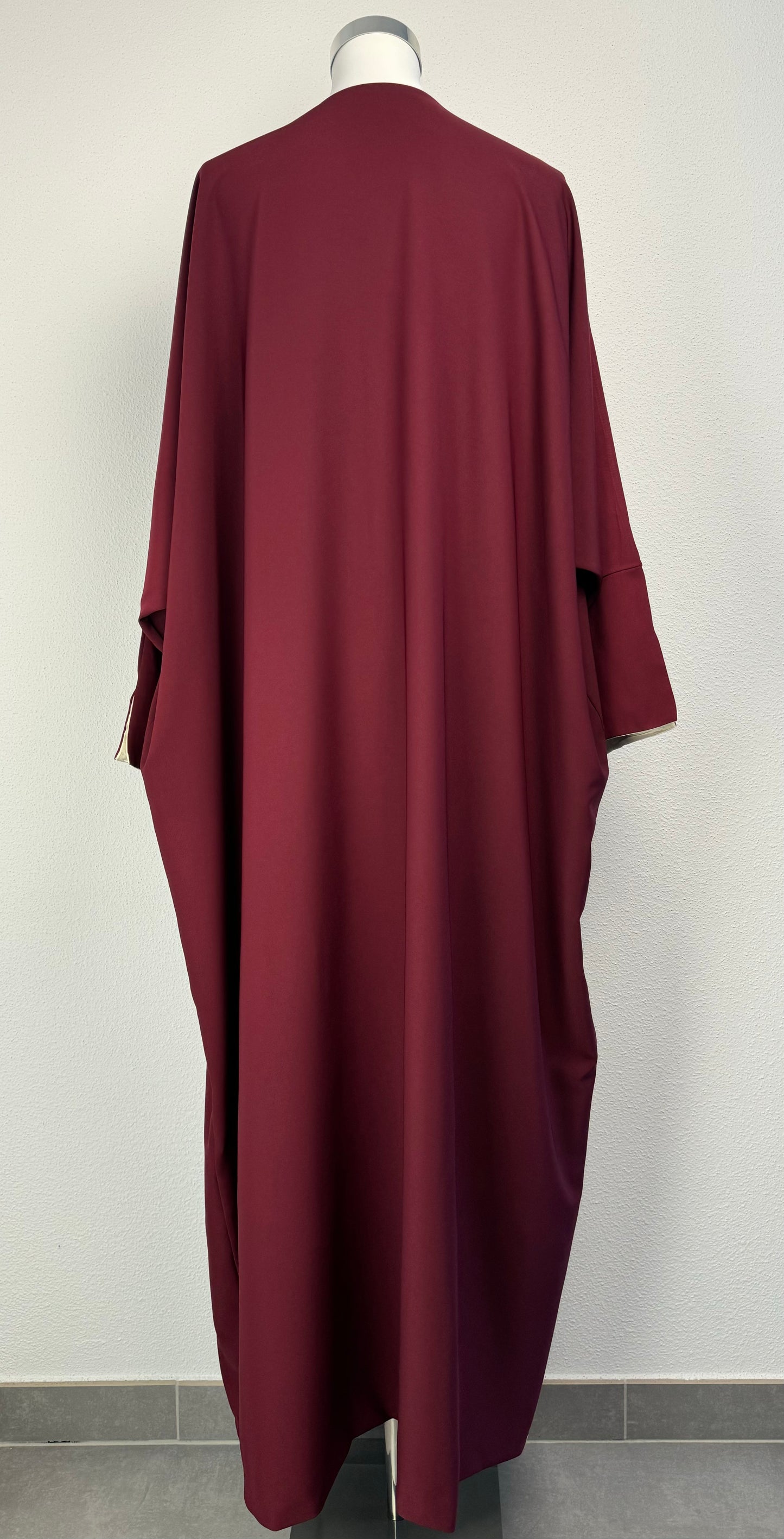 Kimono satiné réversible bordeaux – photo 9