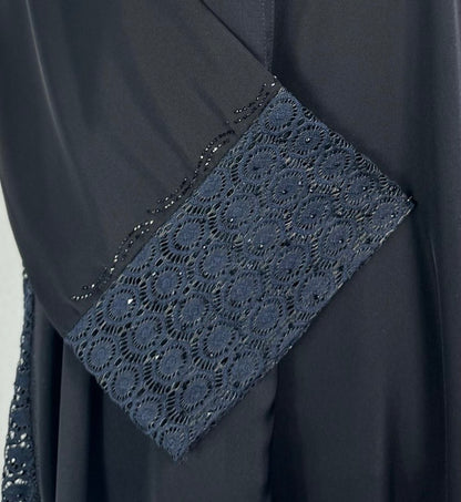 Abaya Dubai Luxe Noir brodée – photo 7