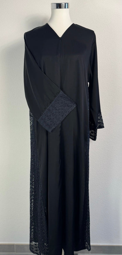 Abaya Dubai Luxe Noir brodée – photo 8