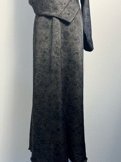 Abaya Dubai Luxe Noir satiné – photo 7
