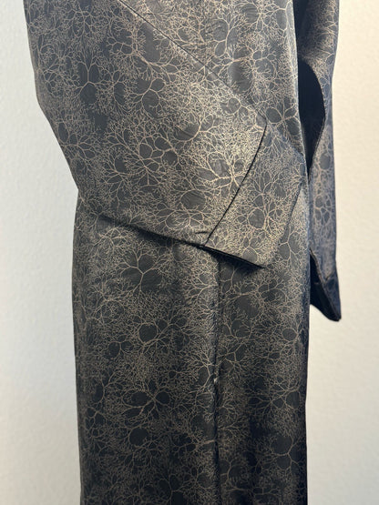 Abaya Dubai Luxe Noir satiné – photo 8