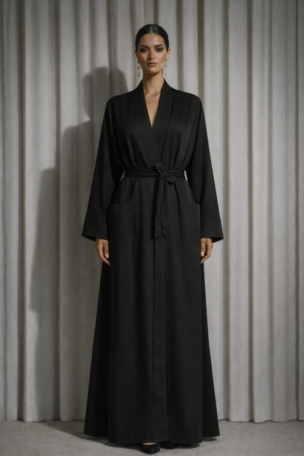Kimono abaya noir – photo 9