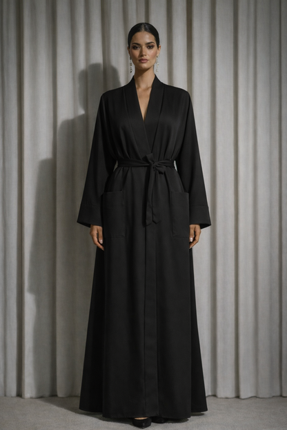 Kimono abaya noir – photo 9