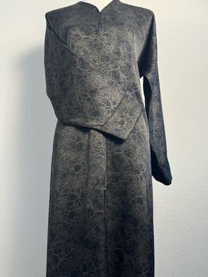Abaya Dubai Luxe Noir satiné – photo 6