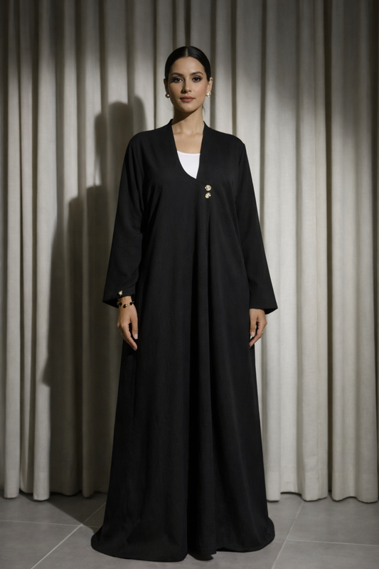 Abaya Dubai Luxe Asymétrique