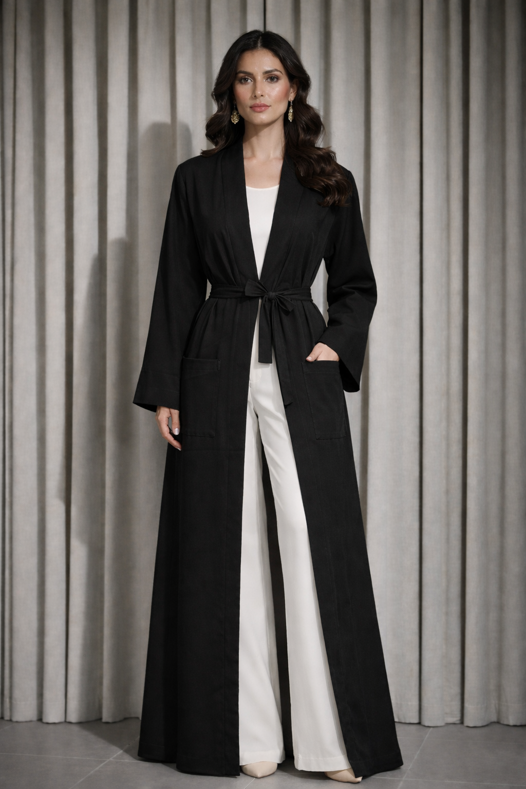 Kimono abaya noir – Kimono noir mode modeste