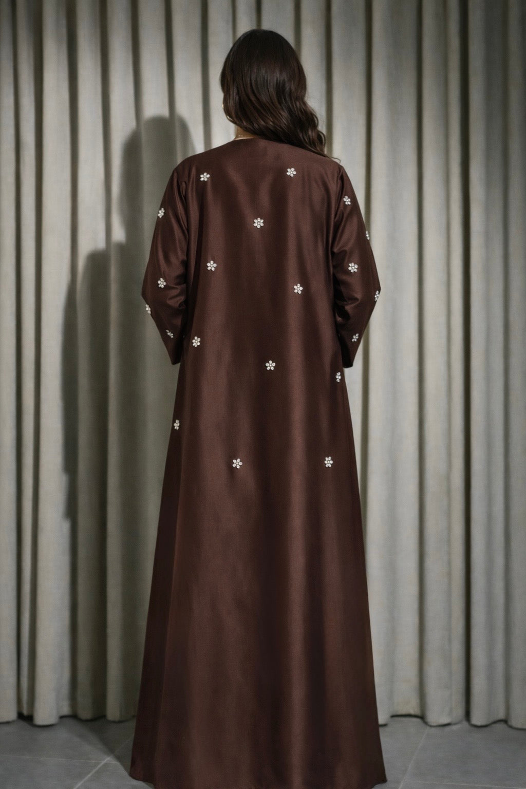 Abaya Dubai Luxe Marron