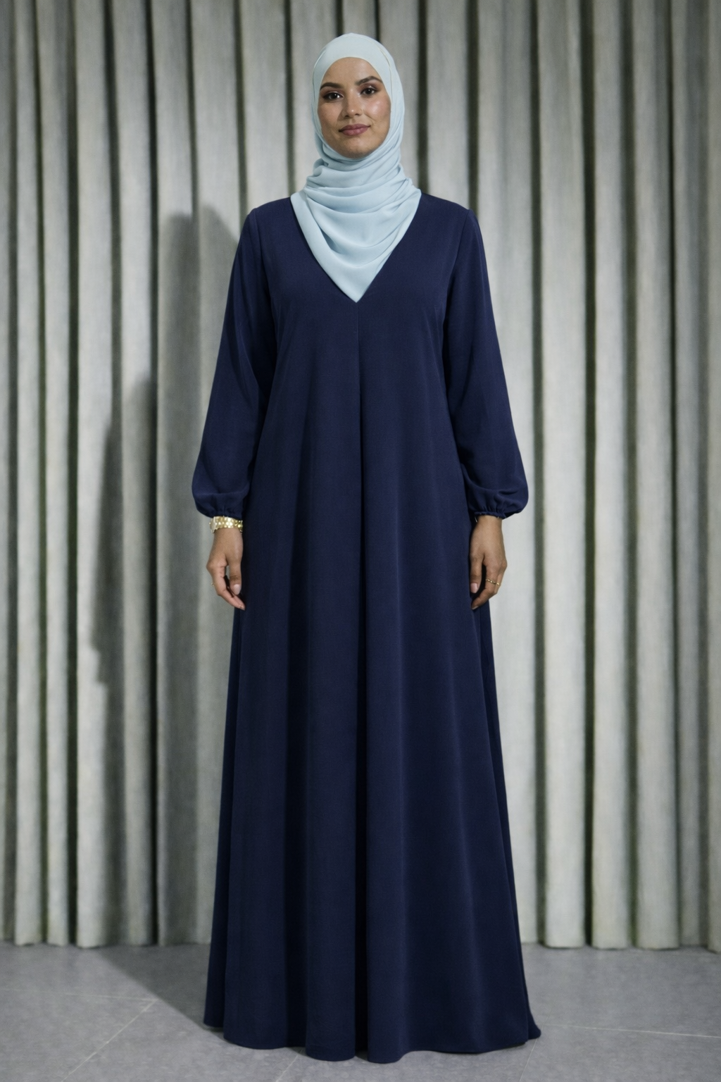 Robe Longue bleu marine – Robe bleu mode modeste