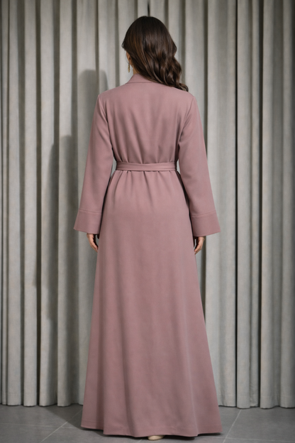Kimono abaya rose – vue détail