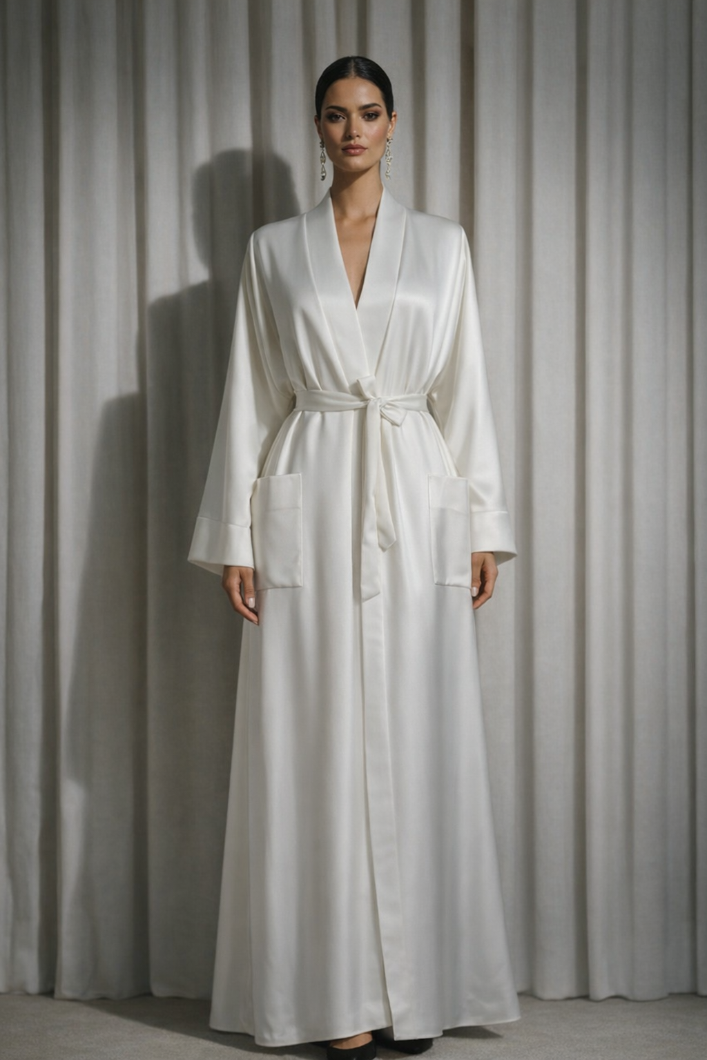 Kimono abaya blanc – photo 10