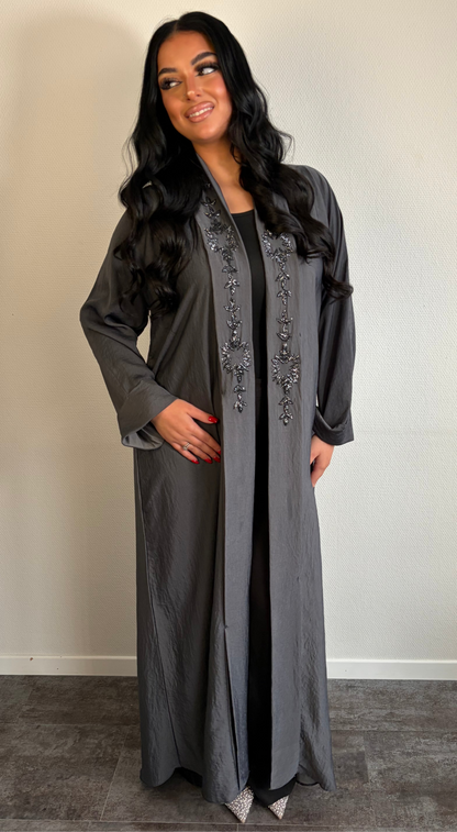 Abaya Dubai Luxe Kimono – portée