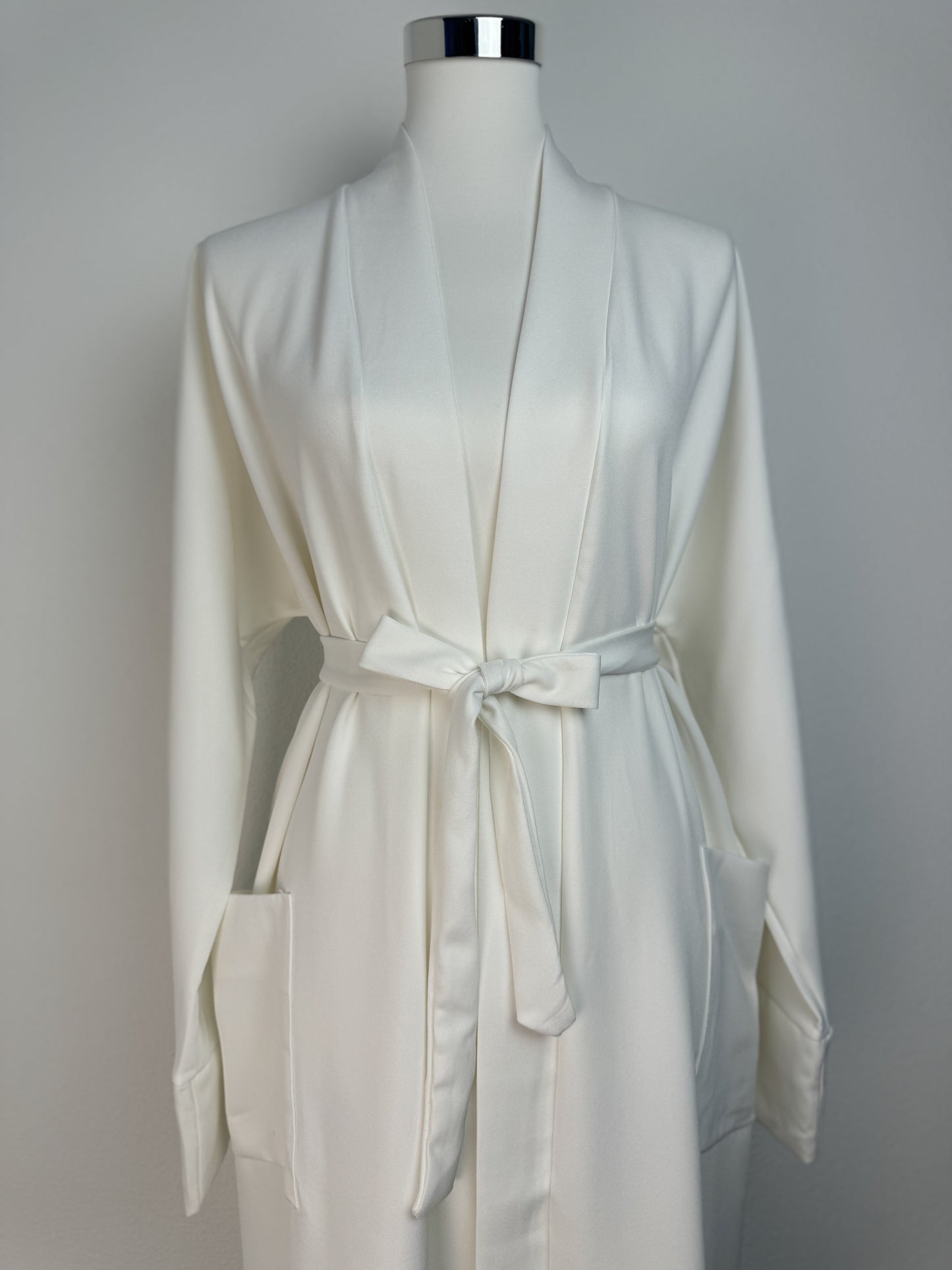 Kimono abaya blanc – portée