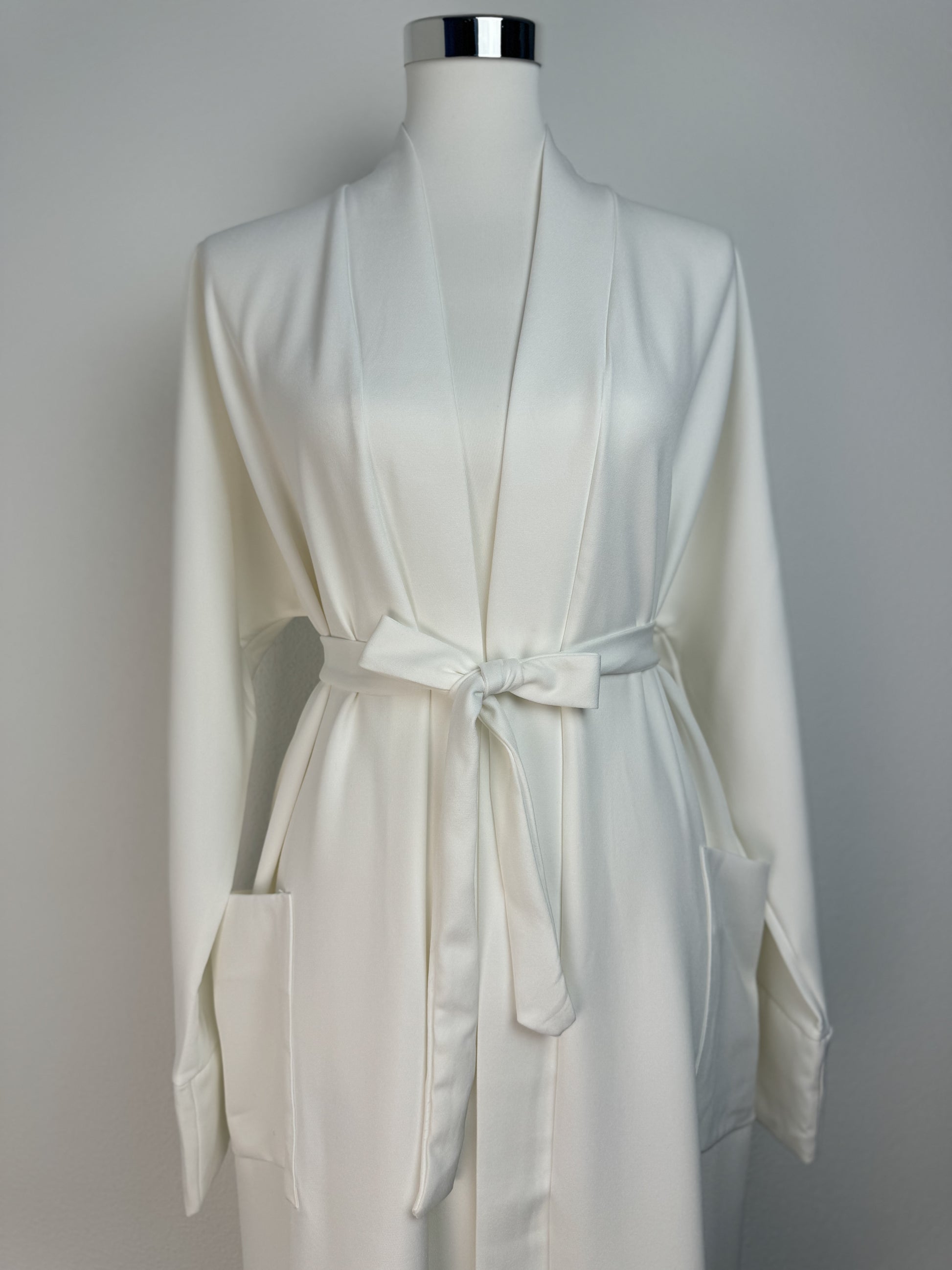 Kimono abaya blanc – portée
