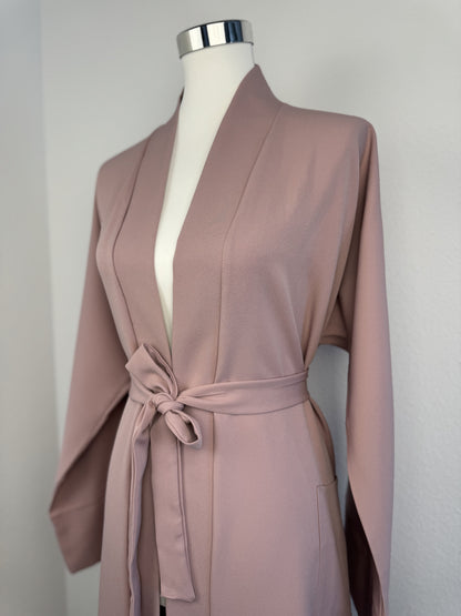 Kimono abaya rose – portée