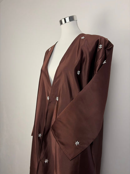 Abaya Dubai Luxe Marron – photo 5