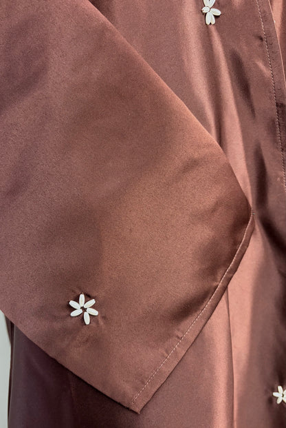 Abaya Dubai Luxe Marron – photo 7
