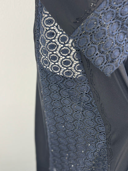 Abaya Dubai Luxe Noir brodée – photo 6