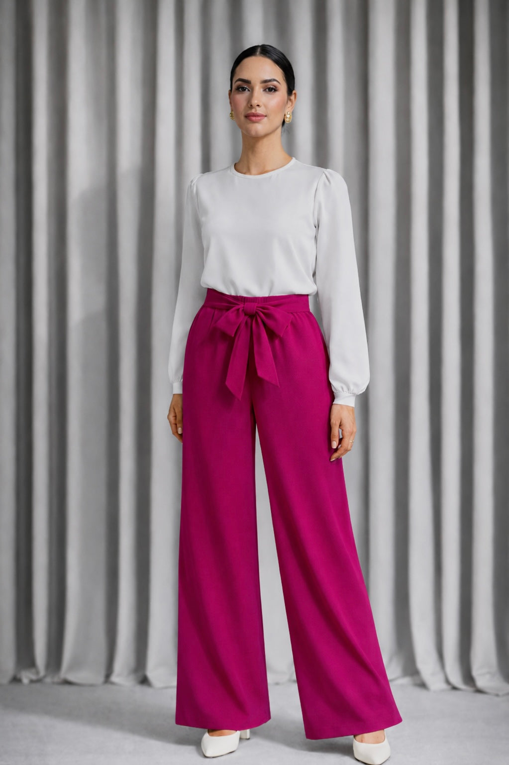 Pantalon Fluide Vert Émeraude