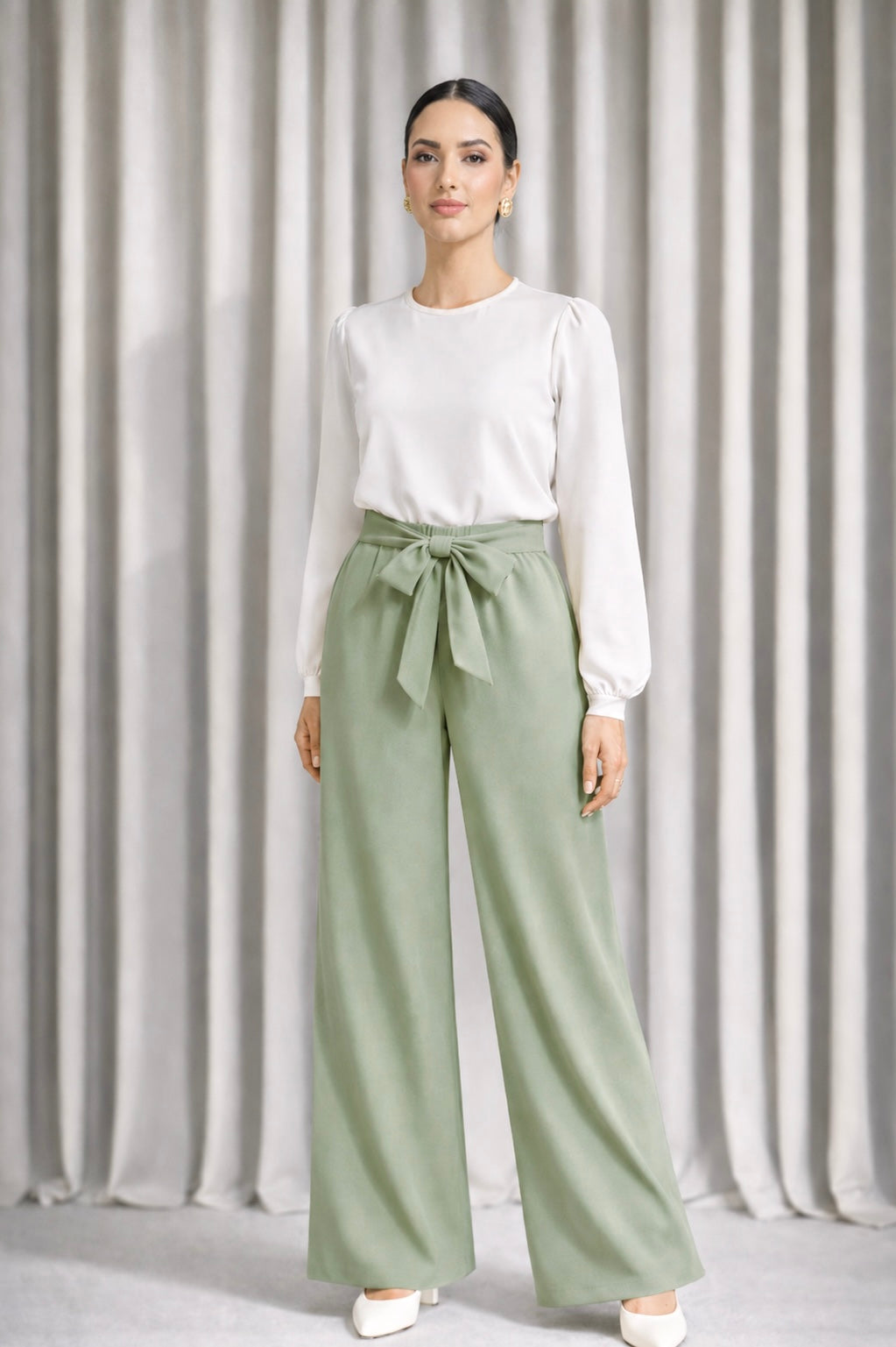 Pantalon Fluide Bleu Roi